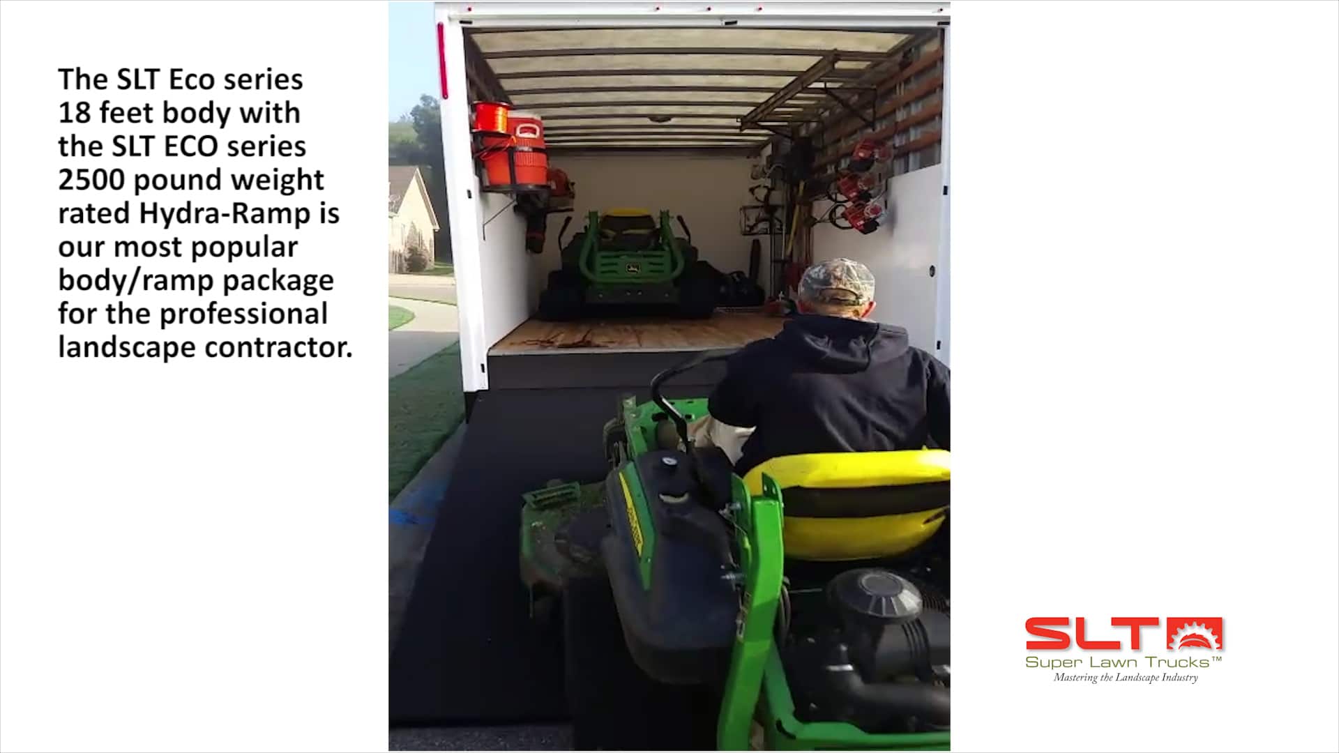 Loading John Deere Mowers with the SLT Eco Series Hydra-Ramp - Super ...
