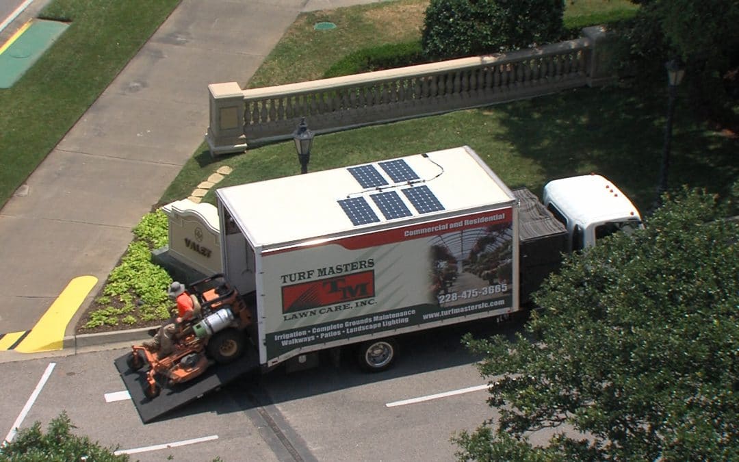 Super Mobile Solar Powered Charging System Transforms Lawn and Landscape Industry!