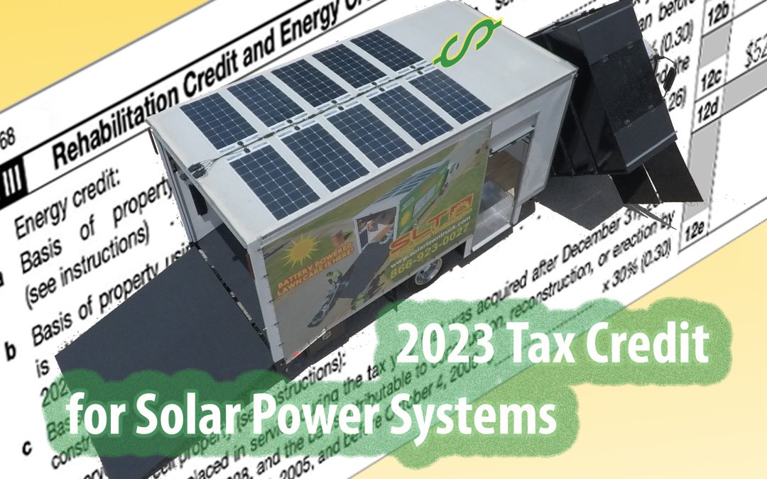 2023 Tax Credit For Solar Power Systems