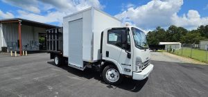 *NEW 2025 Isuzu Gas 1U4, Single Cab, Super Contractor Truck with 48″ Door and 8 Foot Dump *Ready for Immediate Delivery*