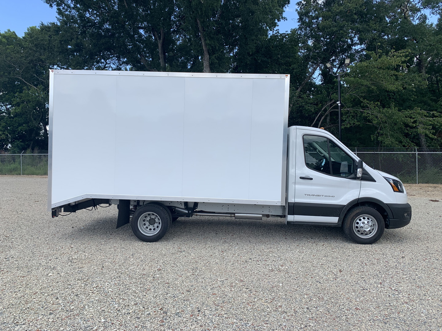 *NEW 2024 Ford Transit T350HD 14′ Eco Lite Body, White, Gas, Single Cab *Ready for Immediate Delivery*