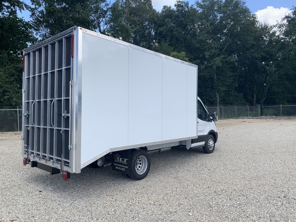 *NEW 2024 Ford Transit T350HD 14′ Eco Lite Body, White, Gas, Single Cab *Ready for Immediate Delivery*