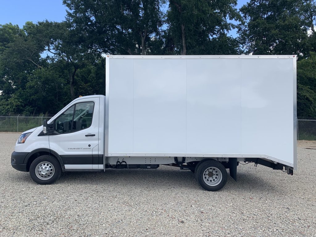 *NEW 2024 Ford Transit T350HD 14′ Eco Lite Body, White, Gas, Single Cab *Ready for Immediate Delivery*