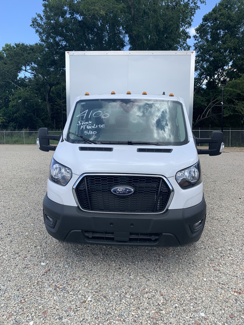 *NEW 2024 Ford Transit T350HD 14′ Eco Lite Body, White, Gas, Single Cab *Ready for Immediate Delivery*